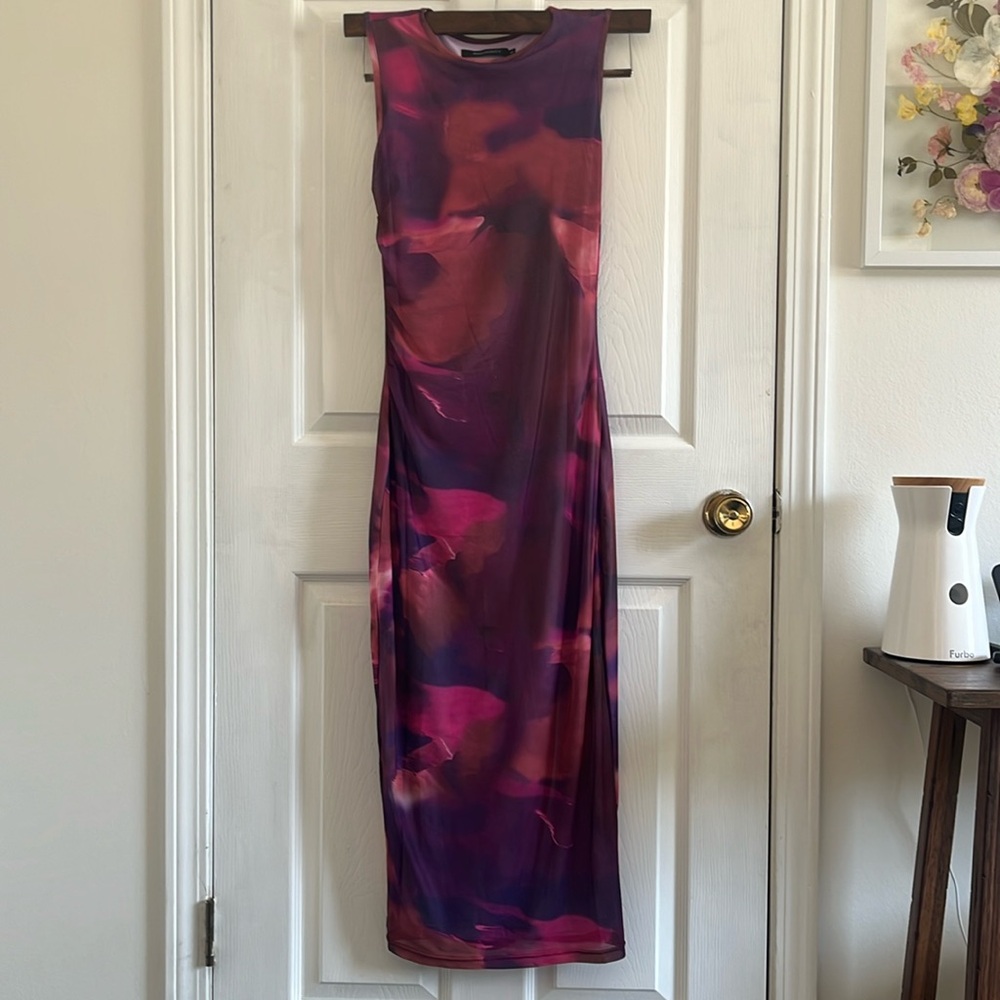 Pink and Purple Bodycon Dress